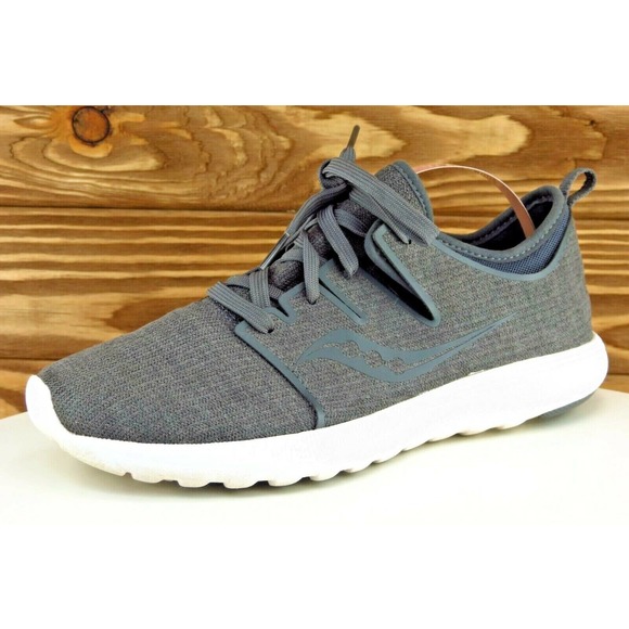 Saucony Women Sz 6.5 M Gray Lace Up Running Fabric Shoe‎ - Picture 1 of 8